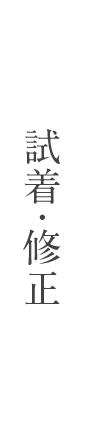 試着・修正